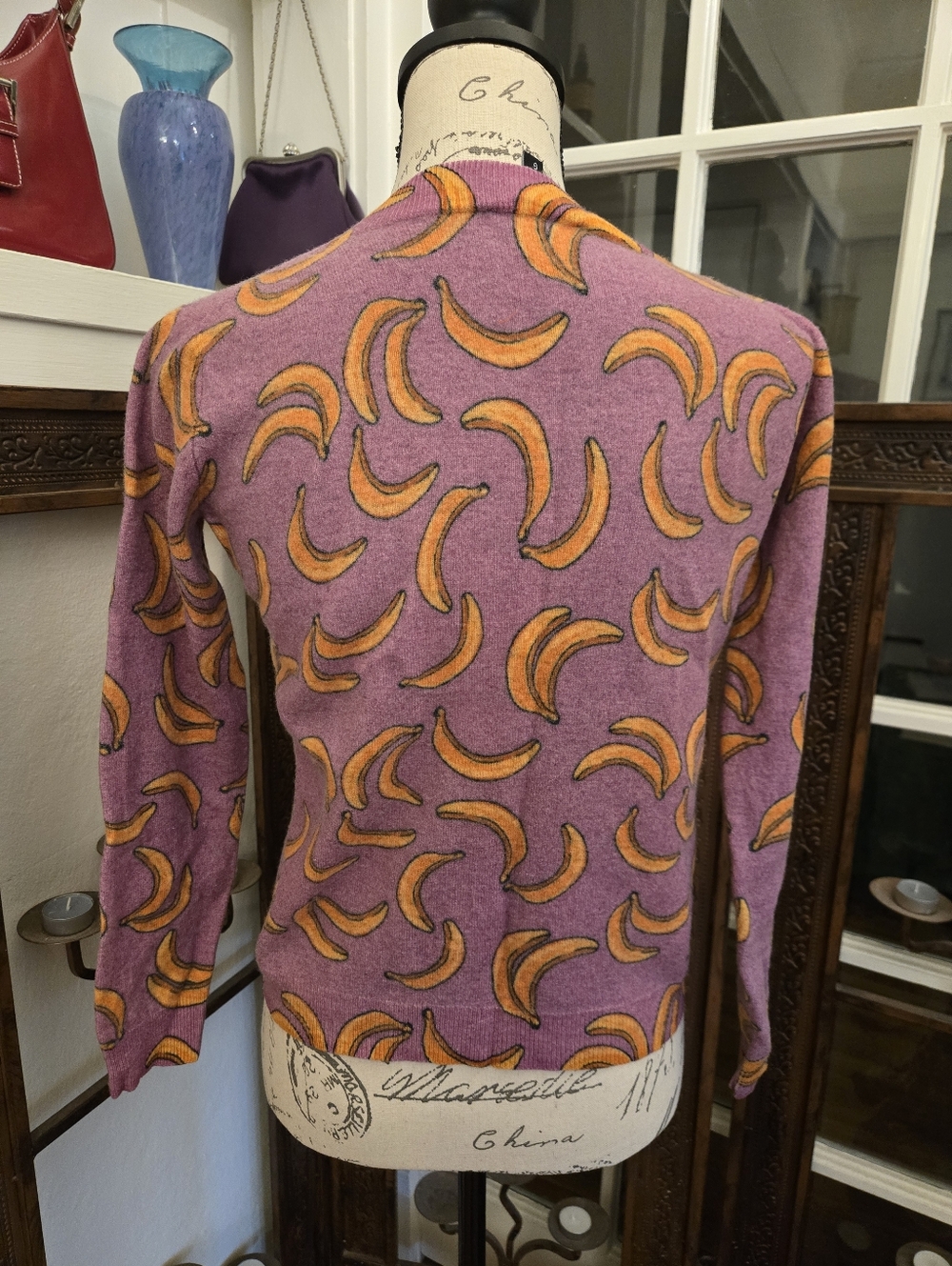 Le Lis Blanc Banana Cashmere Sweater, Sz 6 - Picture 5 of 7